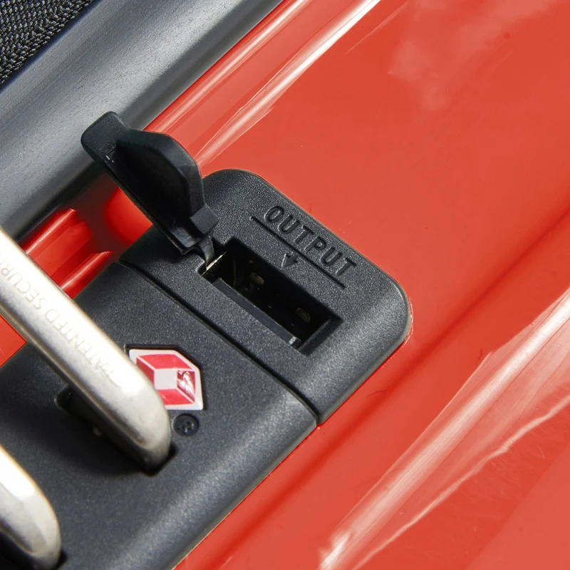 Delsey Paris Shadow 5.0 - Trolley de cabina con 4 ruedas y bolsillo delantero S 55 cm erw. USB (intensives rot)