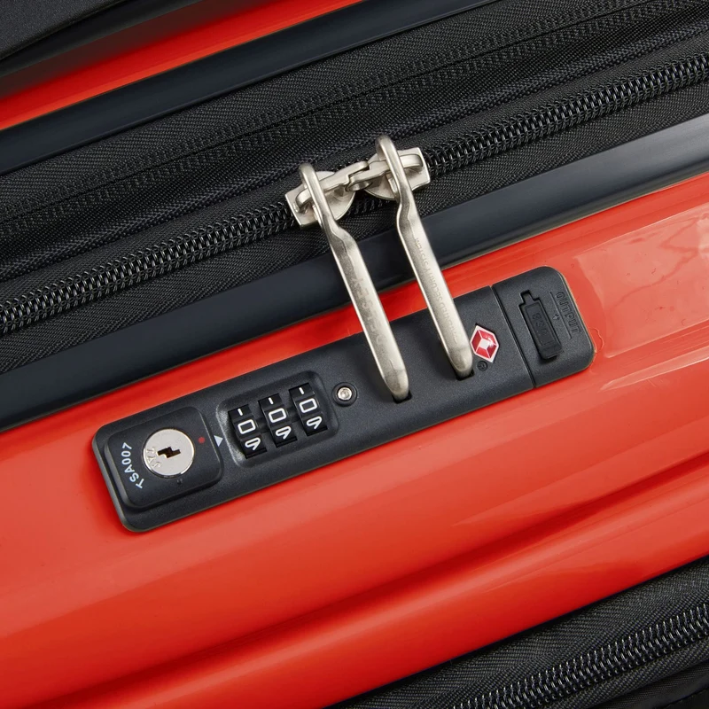 Delsey Paris Shadow 5.0 - Trolley de cabina con 4 ruedas y bolsillo delantero S 55 cm erw. USB (intensives rot)