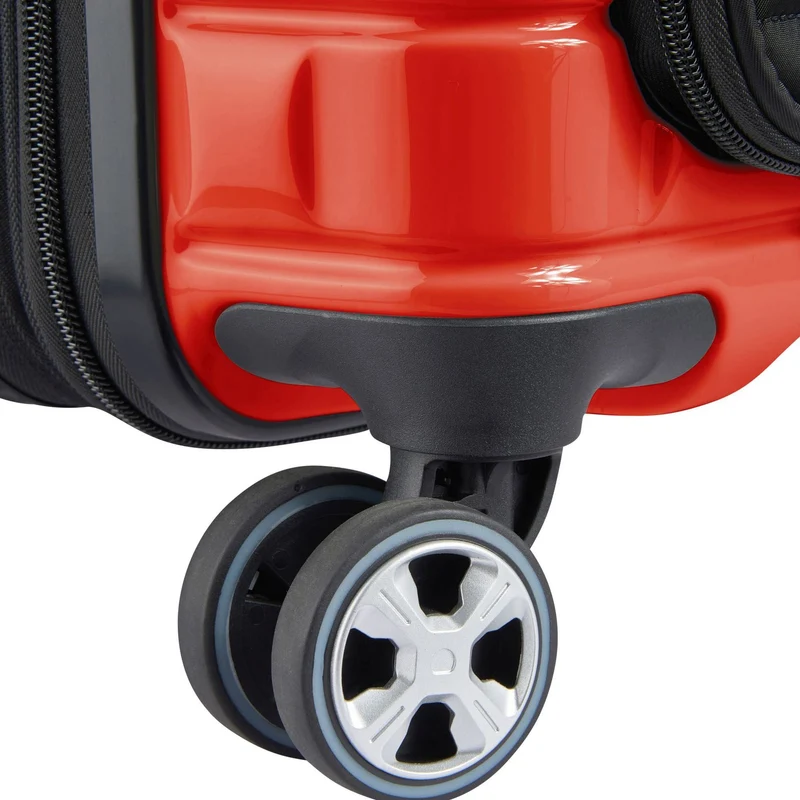 Delsey Paris Shadow 5.0 - Trolley de cabina con 4 ruedas y bolsillo delantero S 55 cm erw. USB (intensives rot)