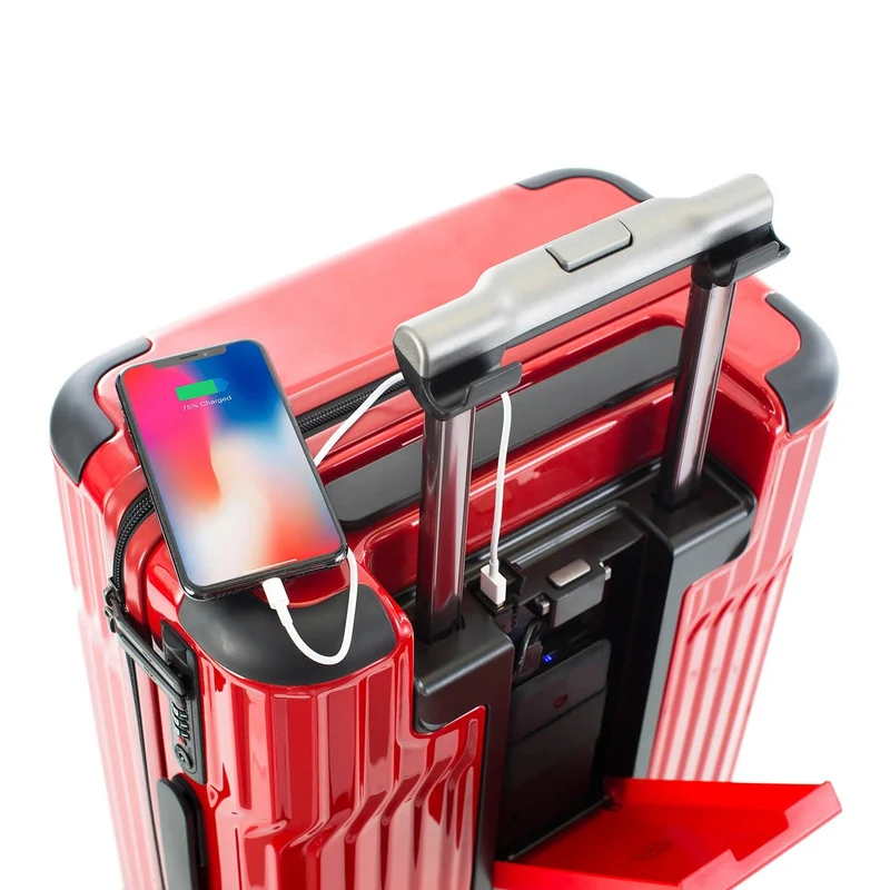 Heys Tekno - Trolley de cabina con 4 ruedas S 15.6" 53 cm USB (red)