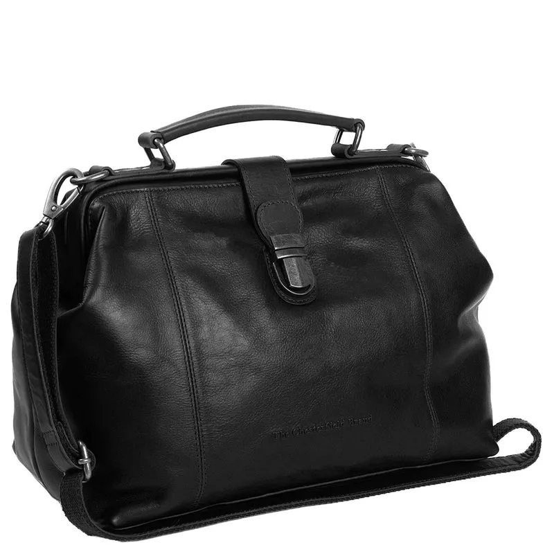 The Chesterfield Brand Shaun - Bolso bandolera cuero 32 cm (black)