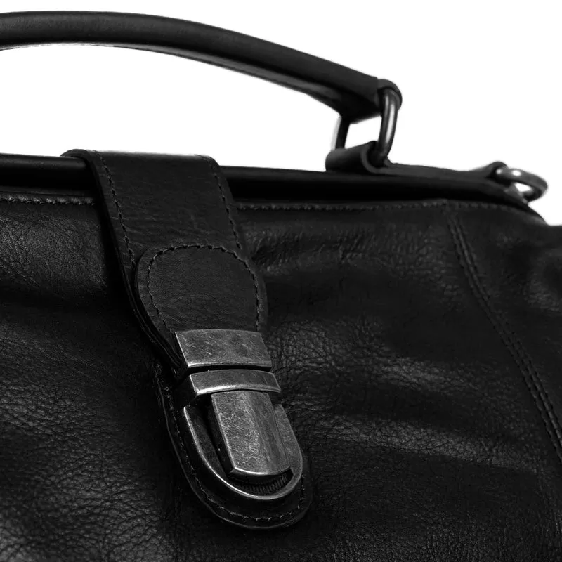 The Chesterfield Brand Shaun - Bolso bandolera cuero 32 cm (black)