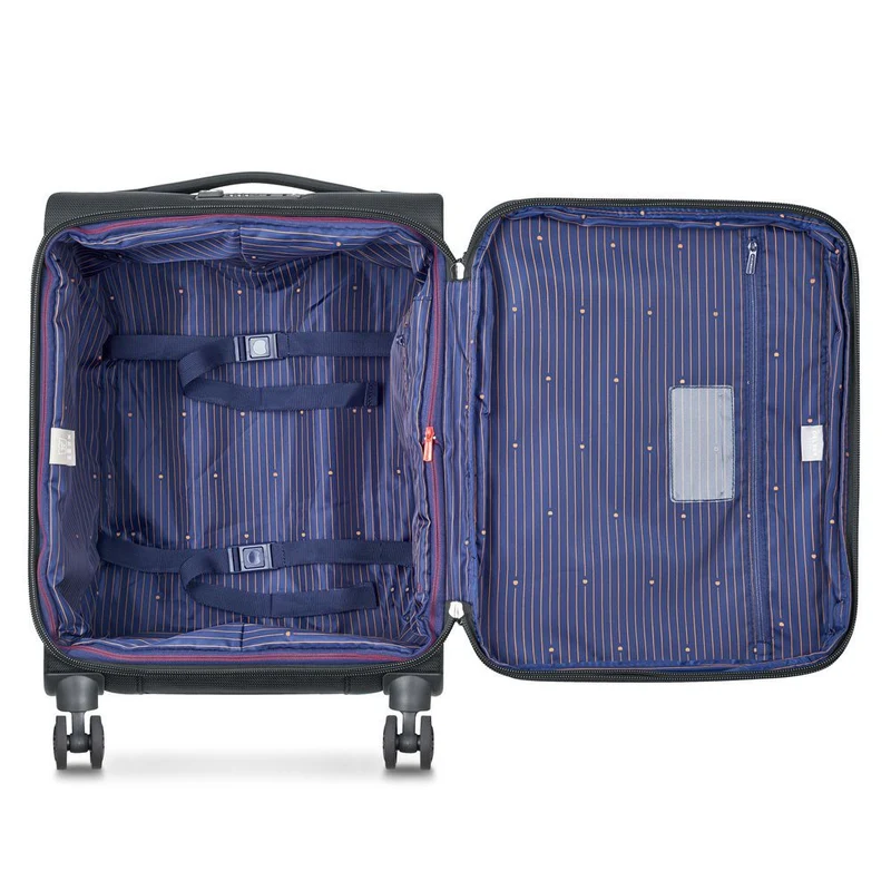 Delsey Paris Montmartre Air 2.0 - Trolley de cabina con 4 ruedas Slim Line S 55 cm (schwarz)