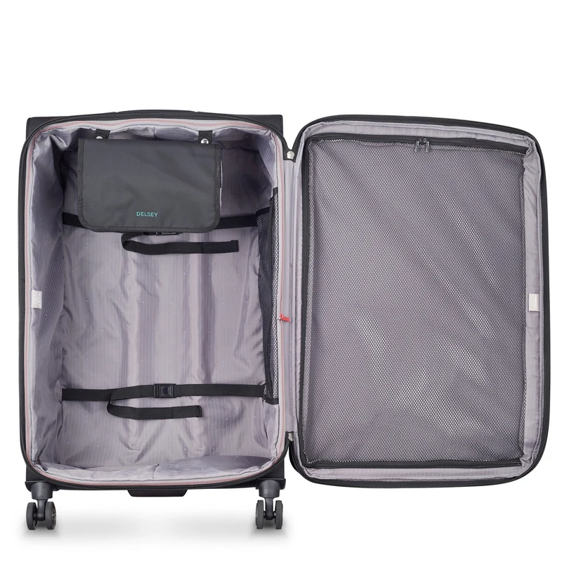 Delsey Paris Helium Dlx 2.0 erweiterbar - Trolley con 4 ruedas 83 cm (schwarz)