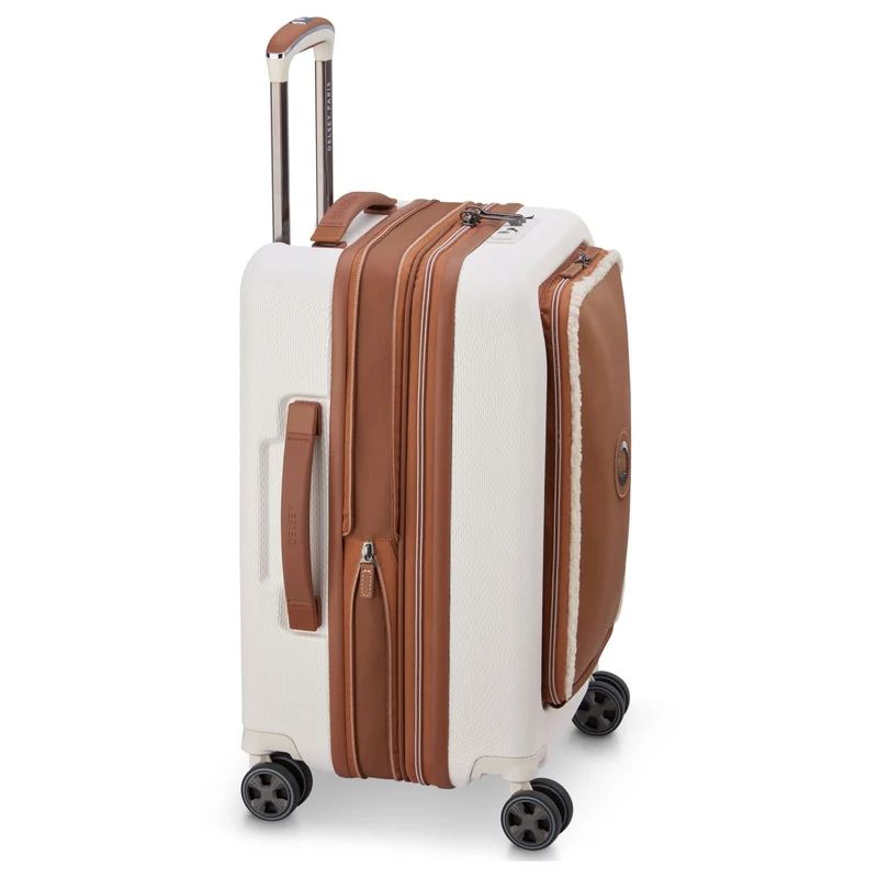 Delsey Paris Chatelet Air 2.0 - Trolley de cabina de 4 ruedas 55 cm expandible 14" USB (angora)