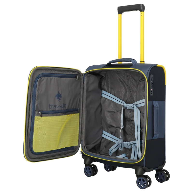 Travelite Color Craze - Trolley de cabina con 4 ruedas S 55 cm (dunkelblau)