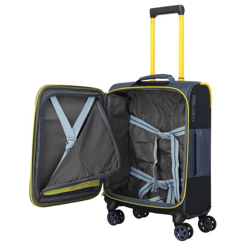 Travelite Color Craze - Trolley de cabina con 4 ruedas S 55 cm (dunkelblau)