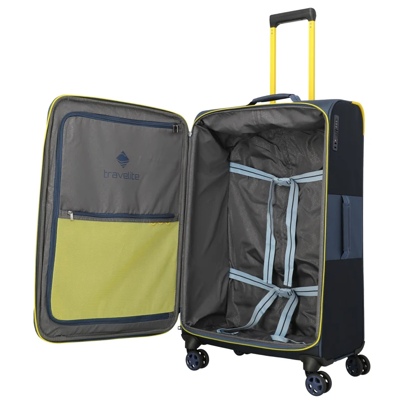Travelite Color Craze - Trolley con 4 ruedas L 77 cm (dunkelblau)