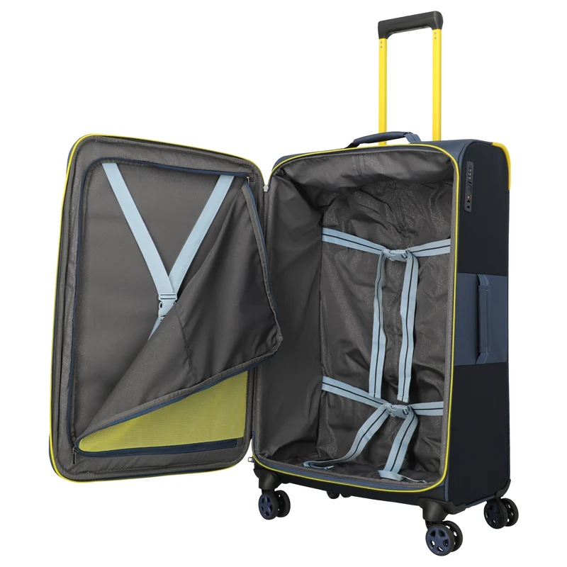 Travelite Color Craze - Trolley con 4 ruedas L 77 cm (dunkelblau)