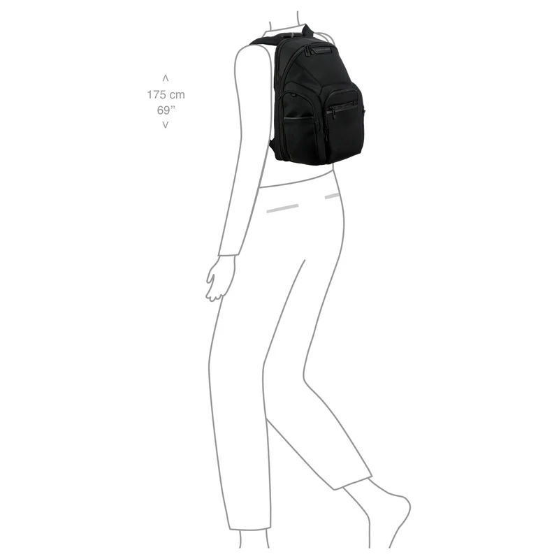 Porsche Design Roadster Nylon Evo - Mochila M 15.6" 33 cm expandible (black)