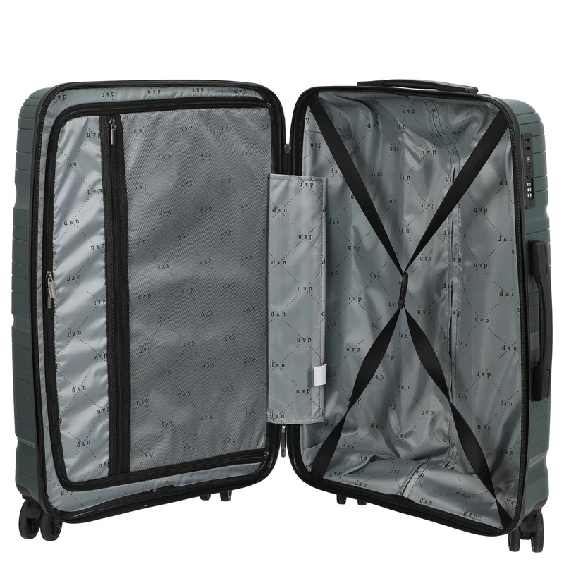 D&N Travel Line 4300 - Trolley con 4 ruedas M 66 cm (dunkelgrün)
