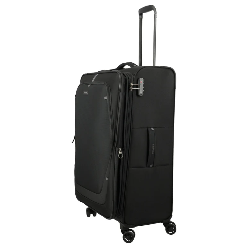 Travelite Umbria - Trolley de 4 ruedas L 77 cm expandible (schwarz)