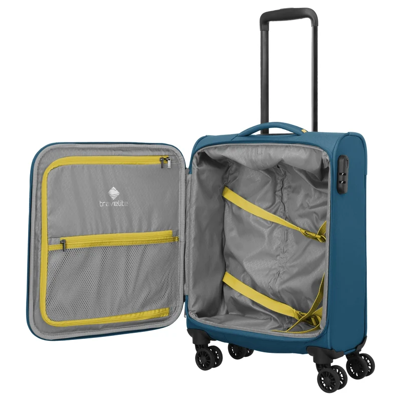 Travelite Umbria - Trolley de cabina con 4 ruedas S 55 cm (petrol)