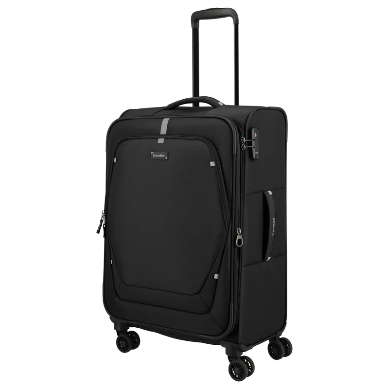 Travelite Umbria - Trolley de 4 ruedas M 67 cm expandible (schwarz)