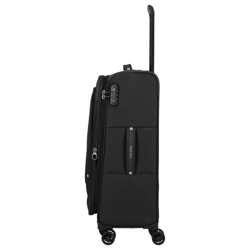 Travelite Umbria - Trolley de 4 ruedas M 67 cm expandible (schwarz)