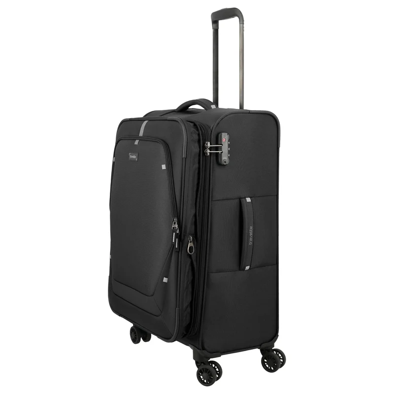Travelite Umbria - Trolley de 4 ruedas M 67 cm expandible (schwarz)