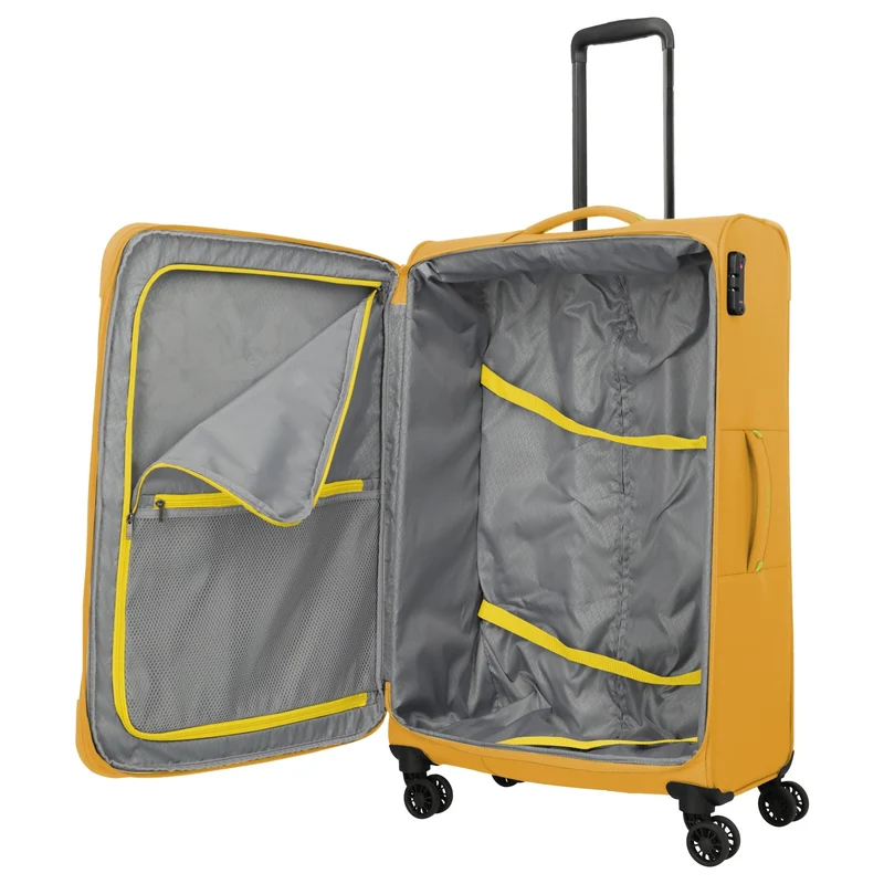 Travelite Umbria - Trolley de 4 ruedas L 77 cm expandible (golden glow)