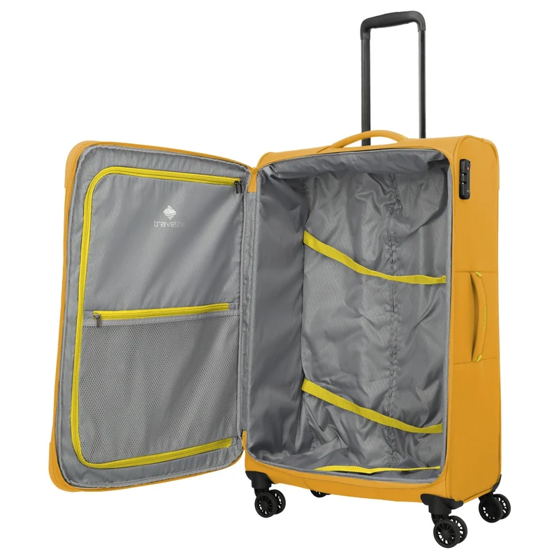 Travelite Umbria - Trolley de 4 ruedas L 77 cm expandible (golden glow)