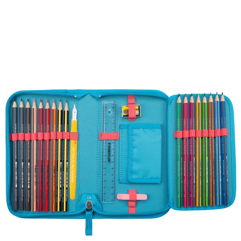 DerDieDas ErgoFlex Exclusivo LED - Set de Mochilas Escolares 5 piezas 800g (Rainbow Star)