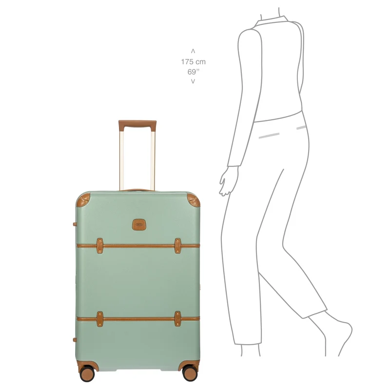 Brics Bellagio - Trolley de 4 ruedas L 76 cm expandible (eucalyptus)