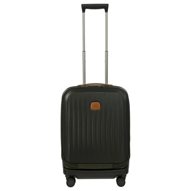 Brics Taormina - Trolley de cabina con 4 ruedas y bolsillo delantero 55 cm erw. USB (olive)