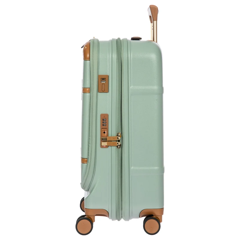 Brics Bellagio - Trolley de cabina con 4 ruedas y bolsillo frontal S 55 cm erw. USB (eucalyptus)