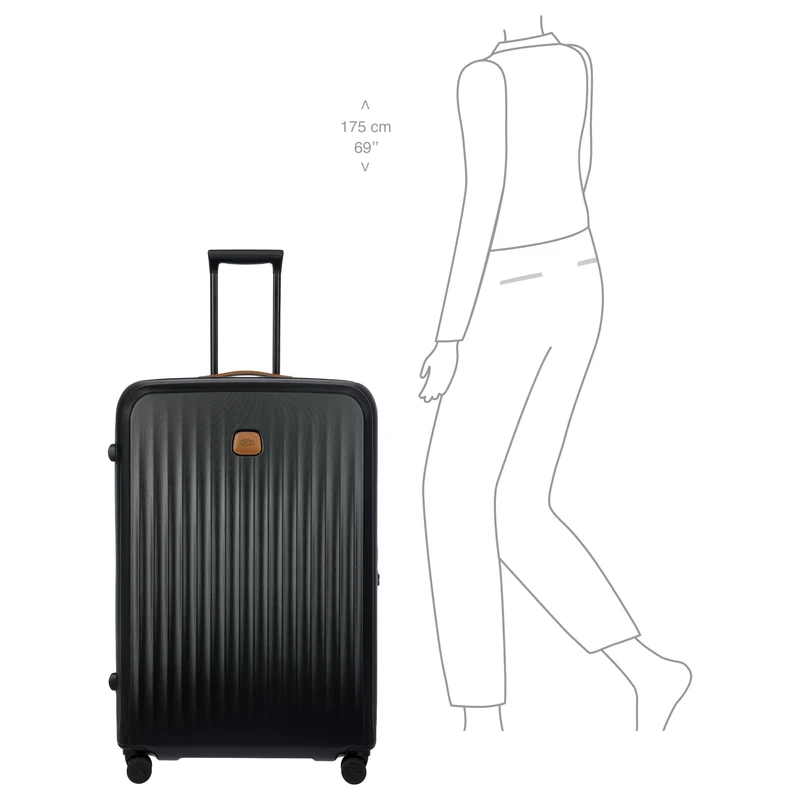 Brics Taormina - Trolley XL de 4 ruedas 82 cm expandible (schwarz)
