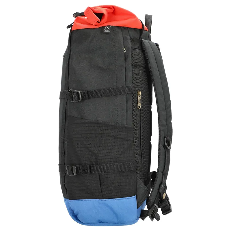 Doughnut Paratrooper Reborn - Mochila Rolltop 14" 67 cm (black x grapefruit)
