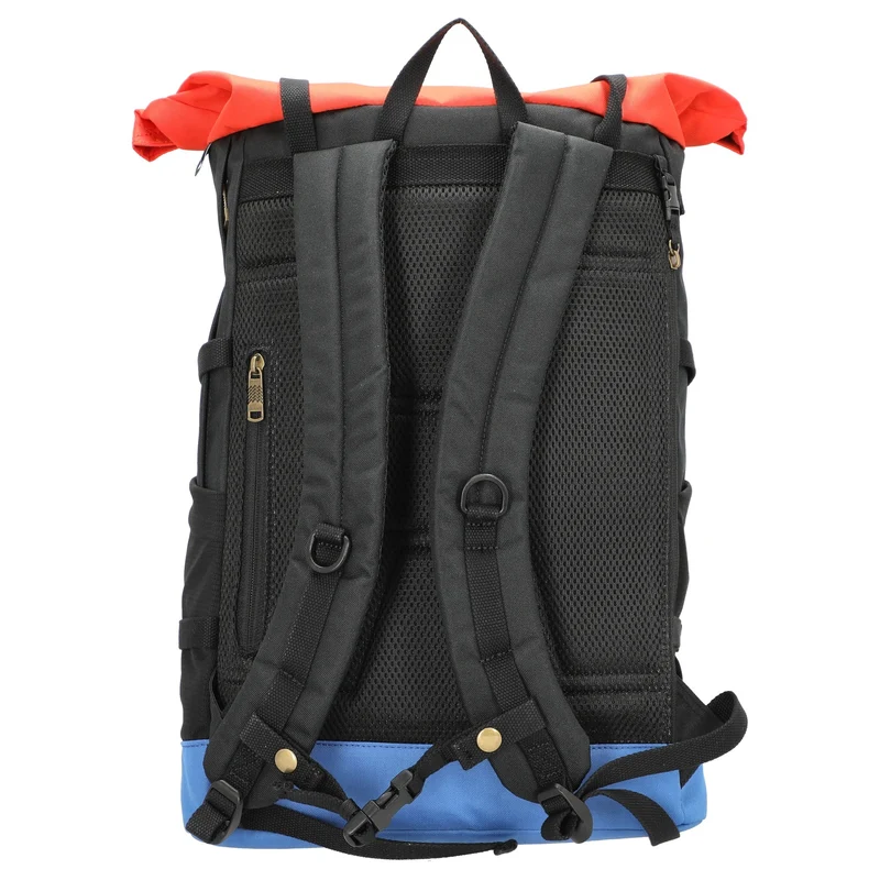 Doughnut Paratrooper Reborn - Mochila Rolltop 14" 67 cm (black x grapefruit)