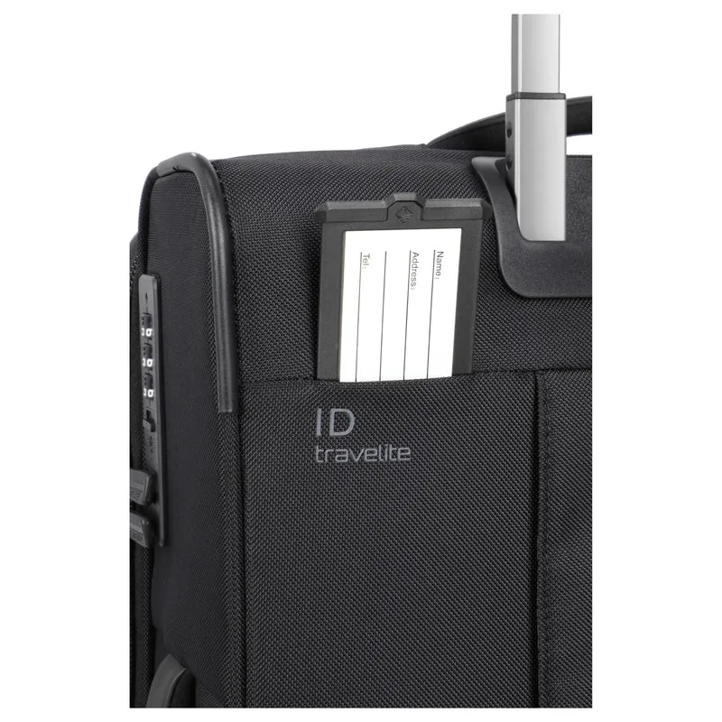 Travelite Crosslite - Trolley de cabina S 2 ruedas 54 cm expandible (black)