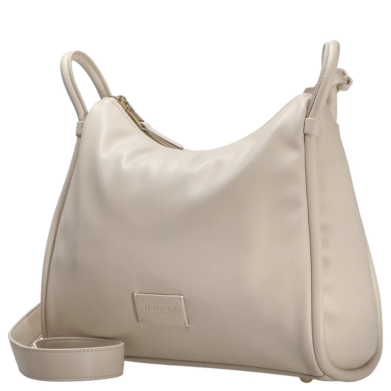 Seidenfelt Kaavi - Bolso bandolera 30 cm (cotton beige/gold)