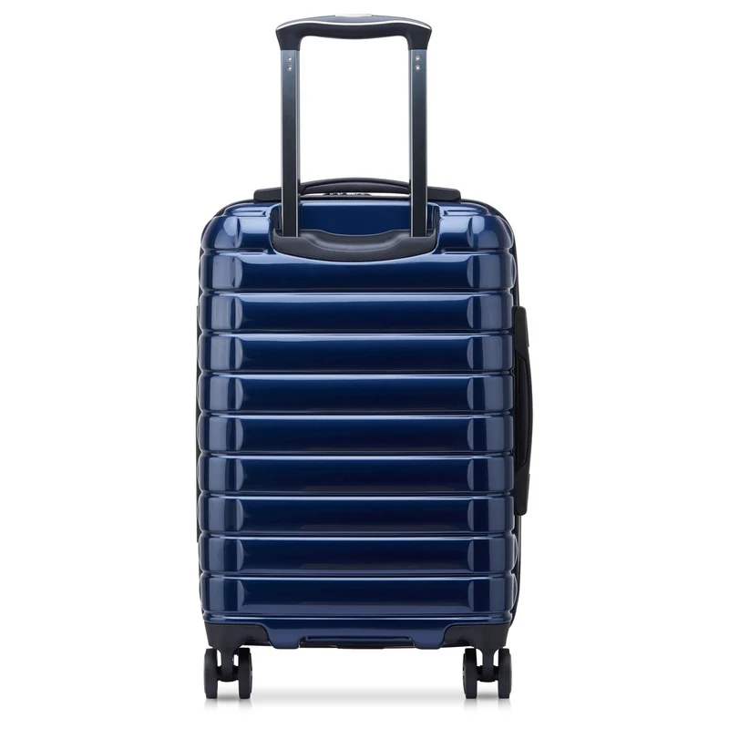 Delsey Paris Shadow 5.0 - Trolley de cabina con 4 ruedas y bolsillo delantero S 55 cm expandible USB (marineblau)