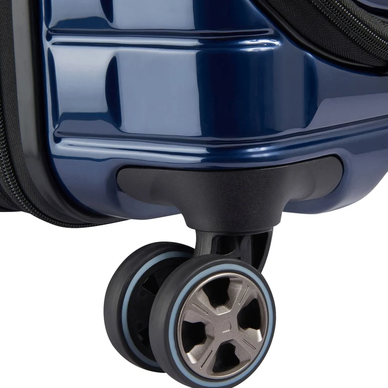 Delsey Paris Shadow 5.0 - Trolley de cabina con 4 ruedas y bolsillo delantero S 55 cm expandible USB (marineblau)