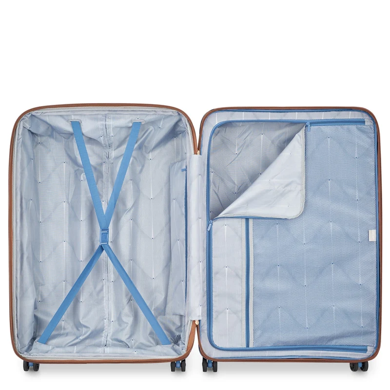 Delsey Paris Freestyle - Trolley de 4 ruedas 82 cm expandible (himmelblau)