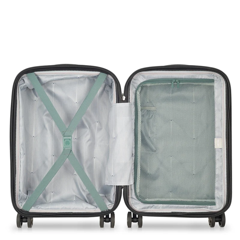 Delsey Paris Shadow 5.0 - Trolley de cabina con 4 ruedas y USB 55 cm (grün)