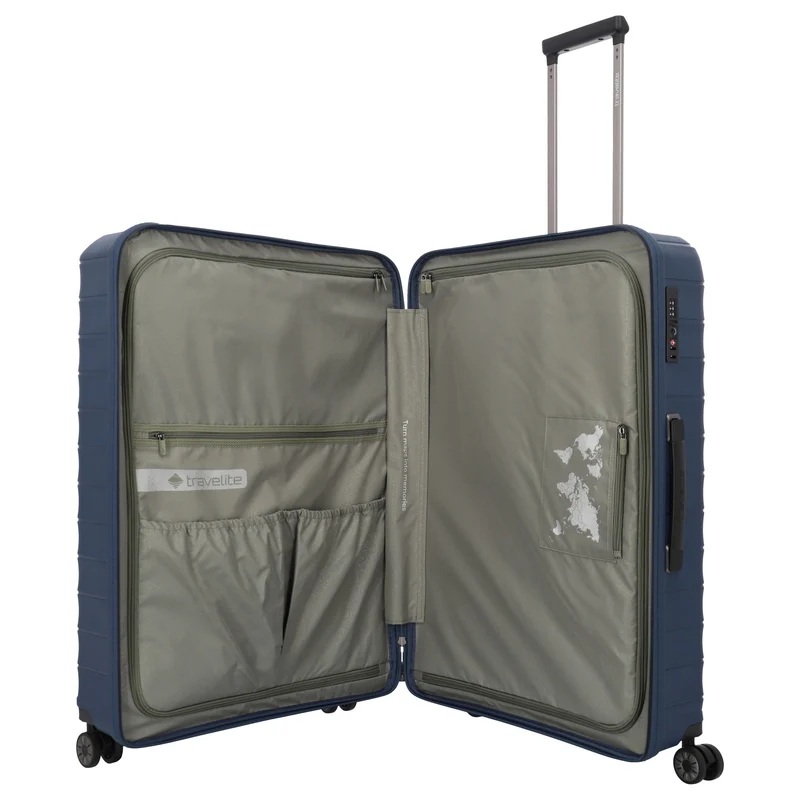 Travelite Mooby - Trolley con 4 ruedas L 77 cm (marine)