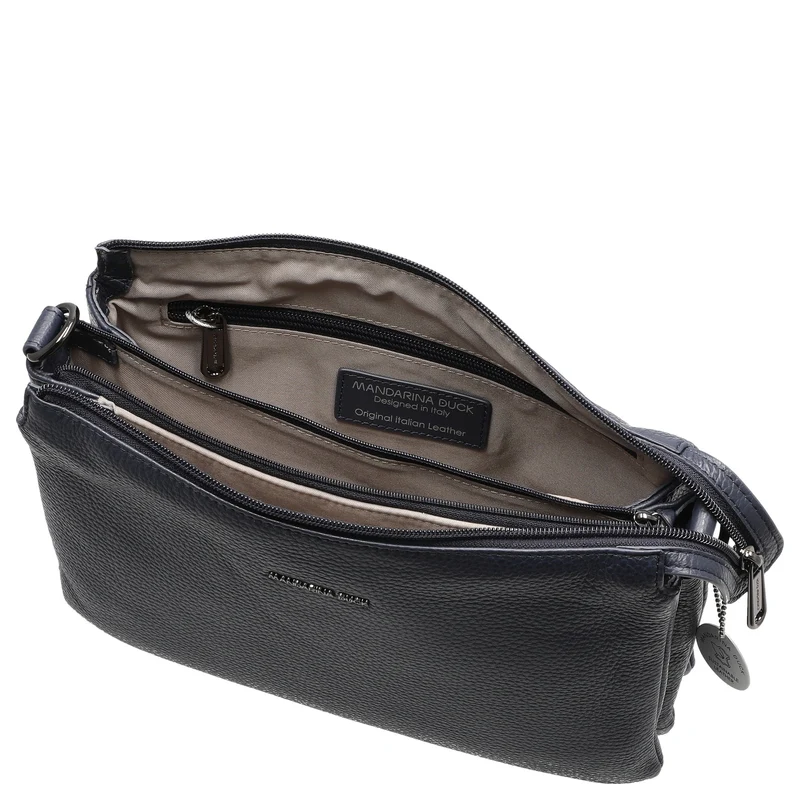 Mandarina Duck Mellow Leather - Bolso bandolera 28 cm (dress blue)