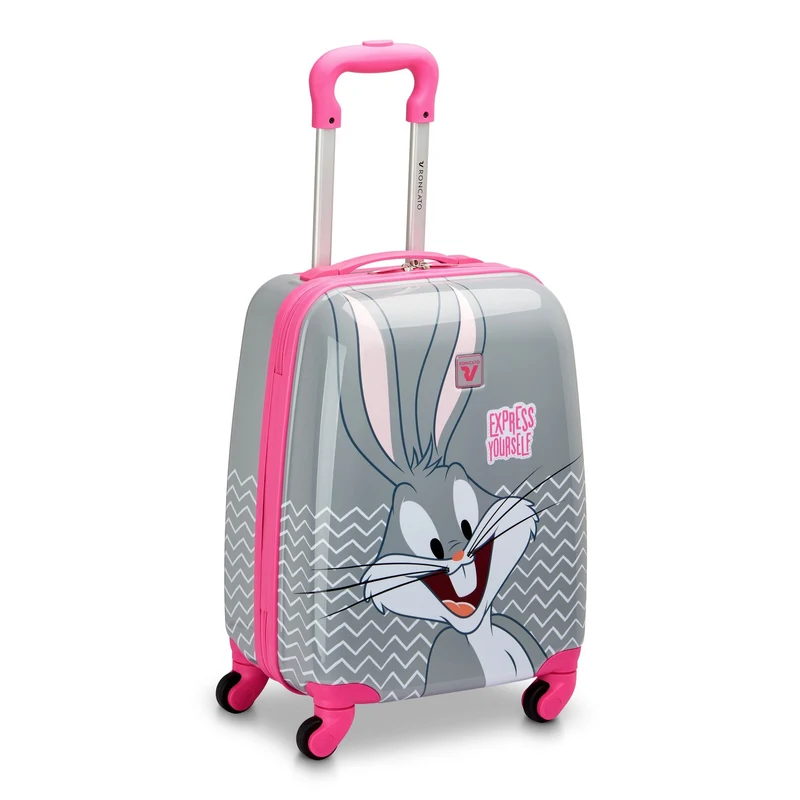 Roncato Looney Tunes Kids - Trolley infantil de 4 ruedas 44 cm (Bugs Bunny Grigio)