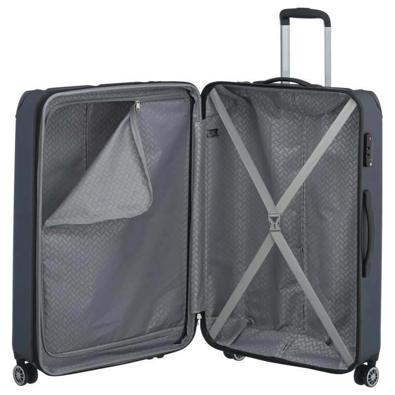 Travelite City - Trolley de 4 ruedas erw. L 77 cm (marine)