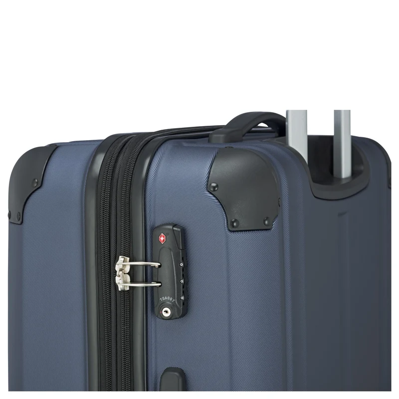 Travelite City - Trolley de 4 ruedas erw. L 77 cm (marine)