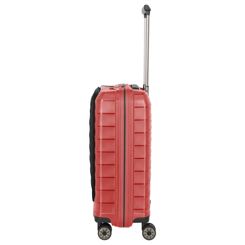 Travelite Mooby - Trolley de cabina con 4 ruedas y bolsillo delantero S 55 cm (rot)