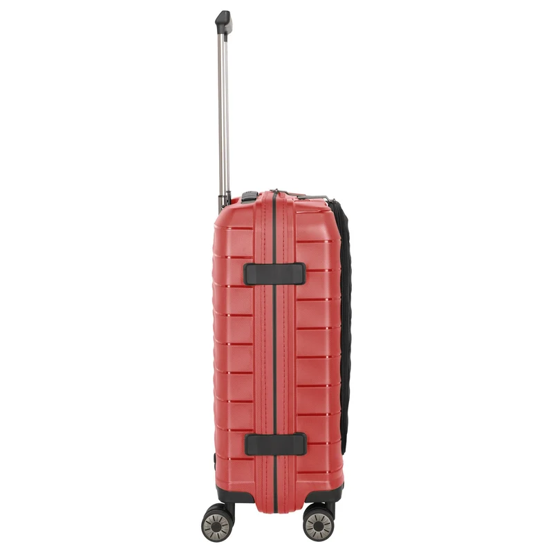 Travelite Mooby - Trolley de cabina con 4 ruedas y bolsillo delantero S 55 cm (rot)