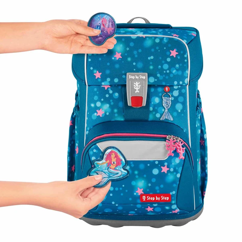 Step by Step Giant - Set de mochila escolar 5 pzas. (Mermaid Lola)