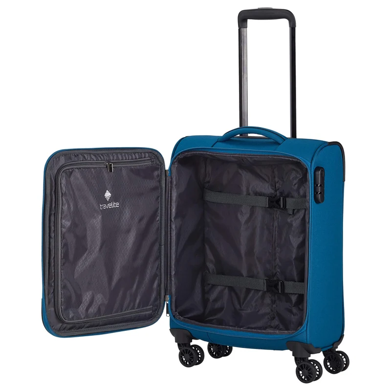 Travelite Chios - Trolley de cabina con 4 ruedas S 55 cm (petrol)