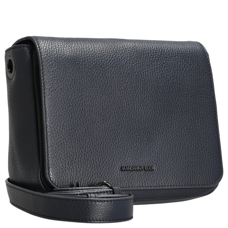 Mandarina Duck Mellow Leather - Bolso bandolera 36 cm (dress blue)