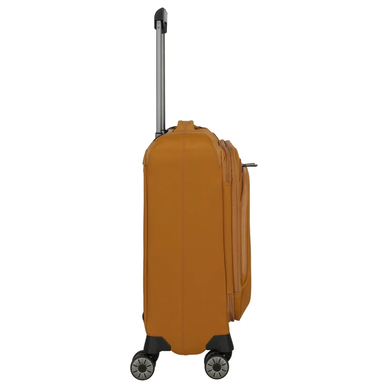 Travelite Priima - Trolley de cabina con 4 ruedas S 55 cm expandible (curry)