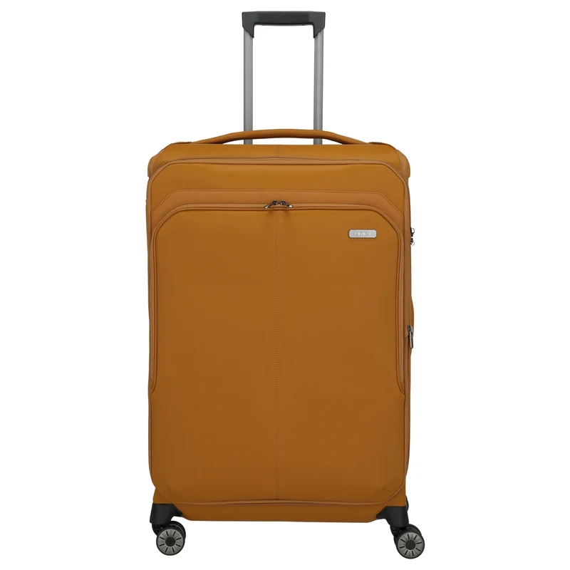 Travelite Priima - Trolley de 4 ruedas L 79 cm expandible (curry)