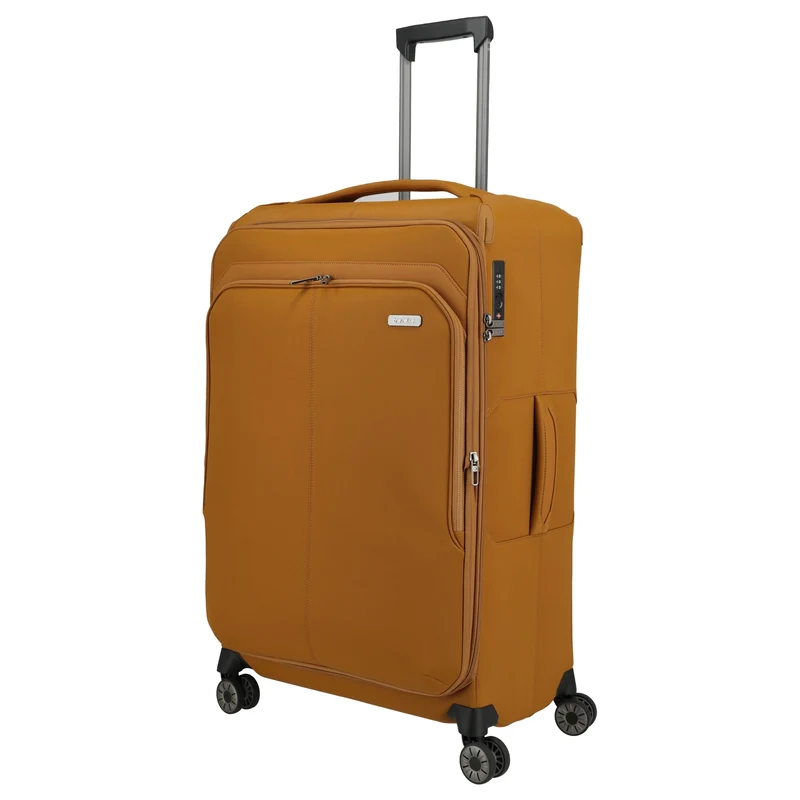 Travelite Priima - Trolley de 4 ruedas L 79 cm expandible (curry)