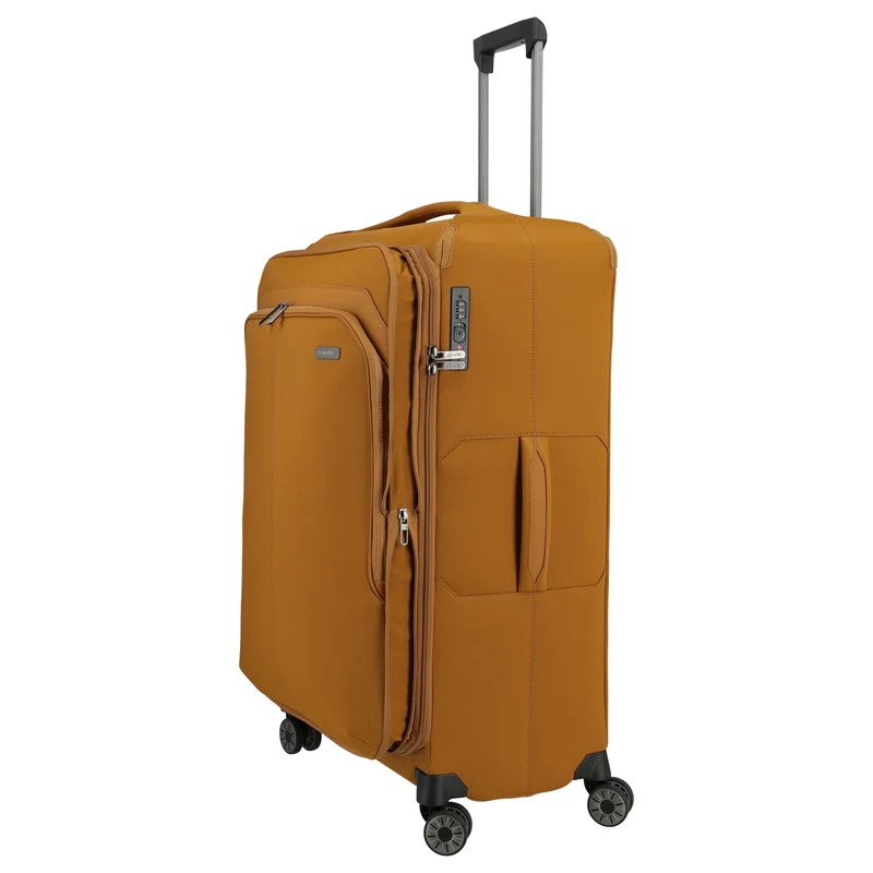 Travelite Priima - Trolley de 4 ruedas L 79 cm expandible (curry)