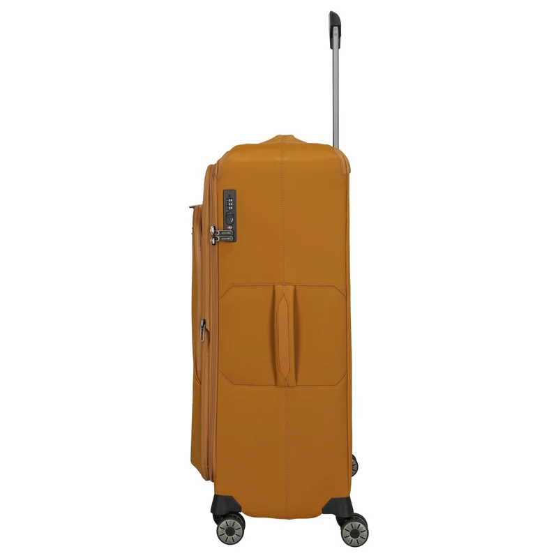 Travelite Priima - Trolley de 4 ruedas L 79 cm expandible (curry)